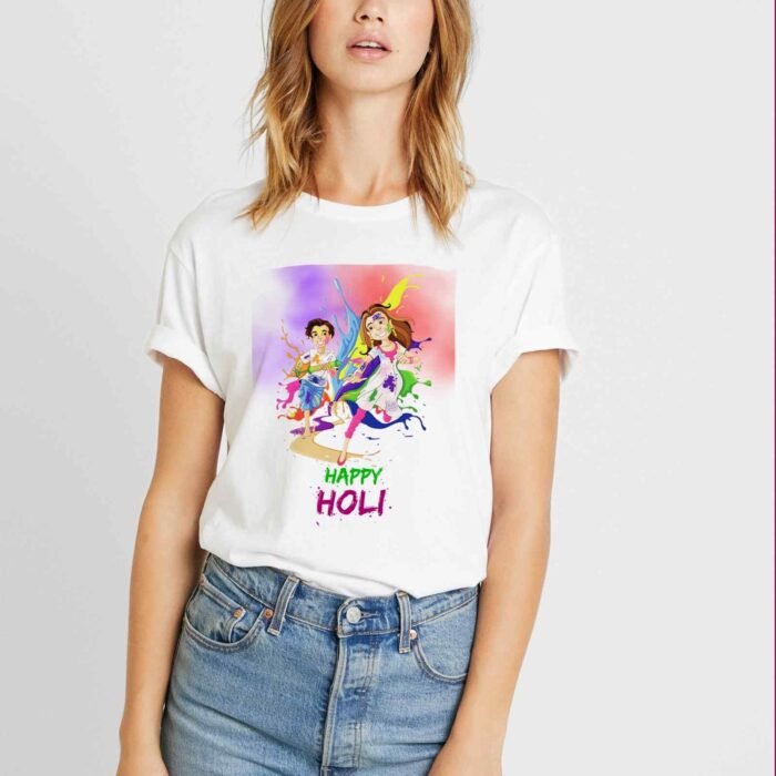 balam pichkari - holi t-shirt for women