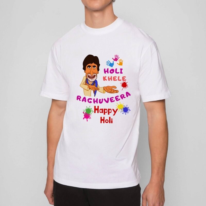 holi khele raghuveera - holi t-shirt