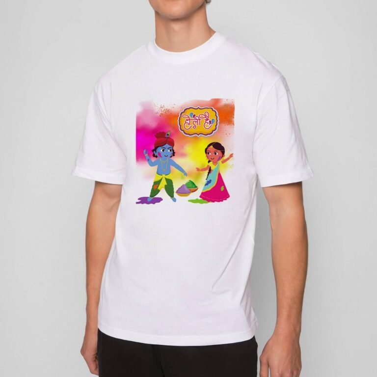 radha krishana - holi t-shirt