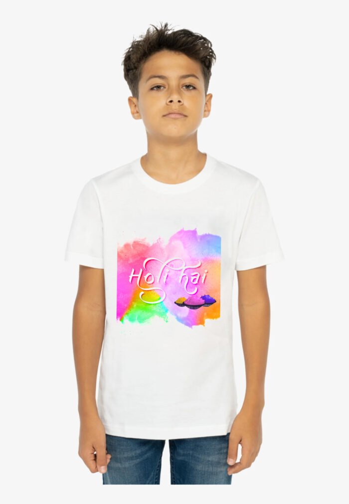 Holi Hai English print  Holi T-shirts