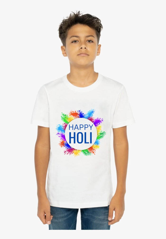 Round printed Holi T-shirts